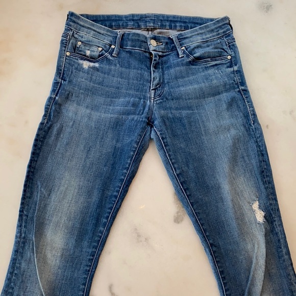 Mother The Looker Distressed Jeans - Picture 3 of 11